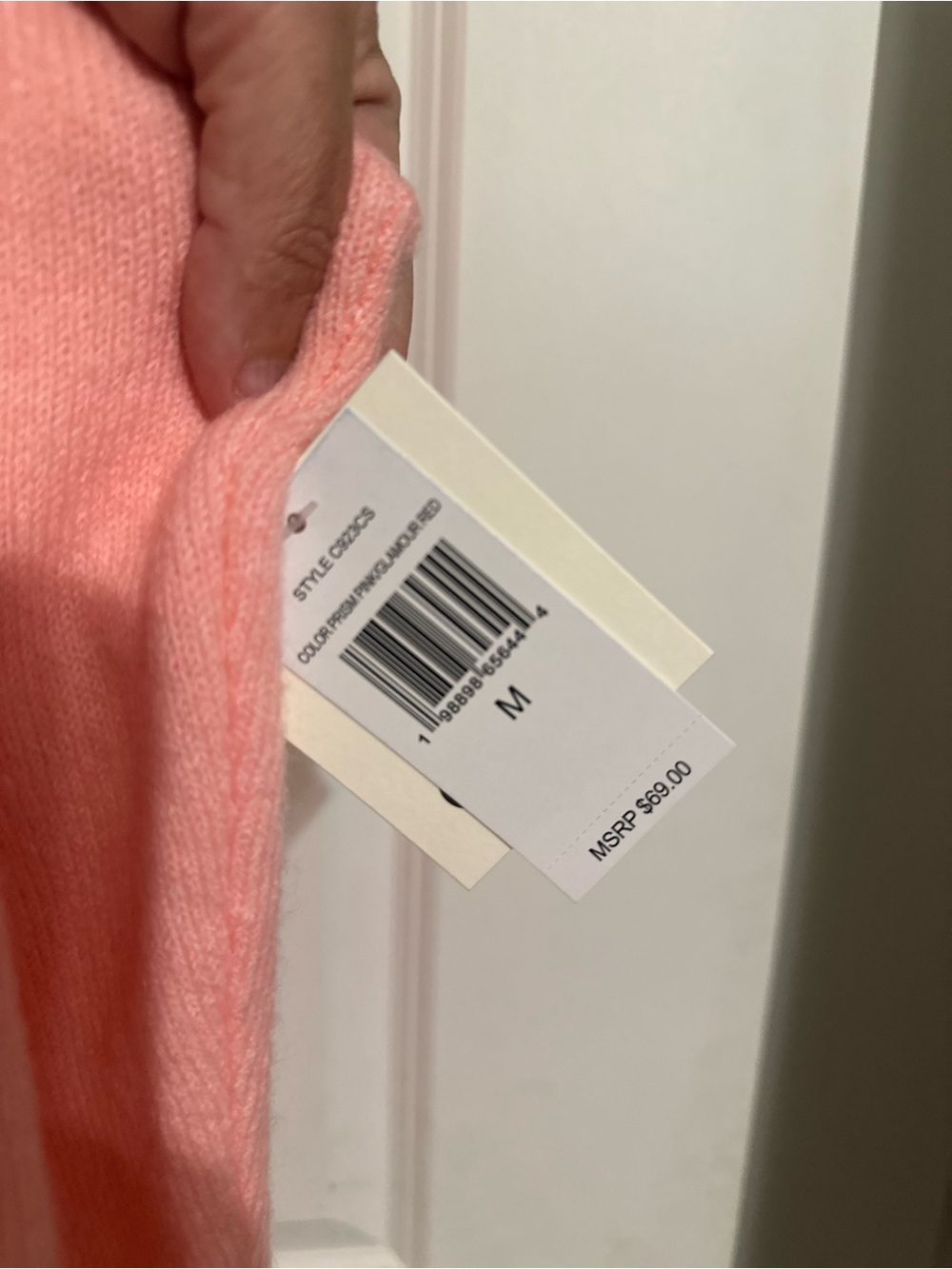 CeCe Pink Crewneck Sweater with Red Lettering - Picture 2 of 2